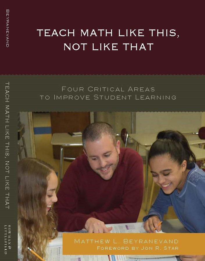 MathWithMatthew's tweet photo. Official cover for my book "Teach Math Like This, Not Like That" has been released! Pre-order now at https://t.co/MMTN0SRj4f https://t.co/XvuJFuR1Pb