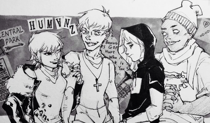 #gorillaz #fanart HUMANZ 