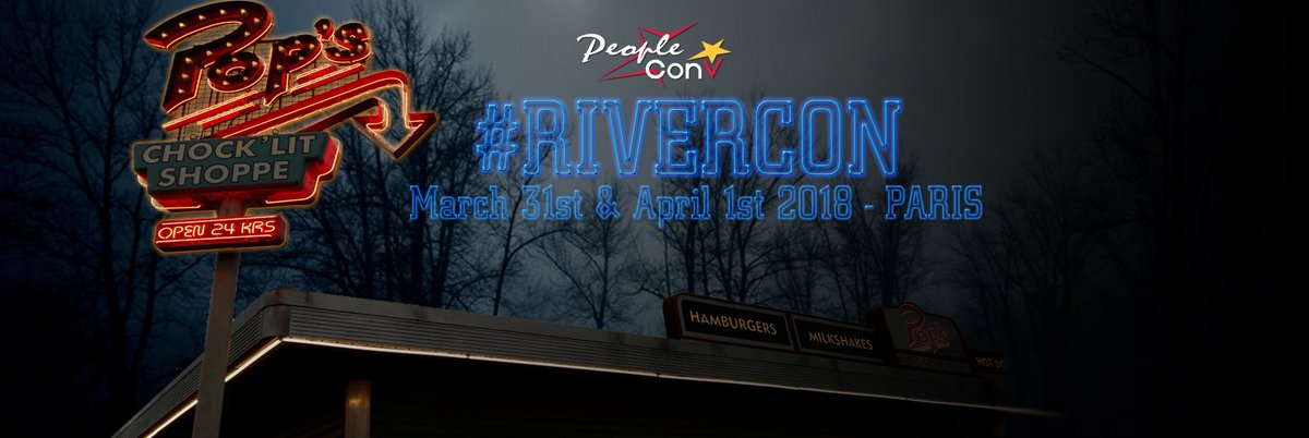 peoplecons's tweet photo. #RIVERCON : les 31 mars et 1er avril 2018, venez rencontrer les acteurs de la série #Riverdale ! 1er guest et billetterie le mardi 9 mai ! https://t.co/pz4yFxXcHM