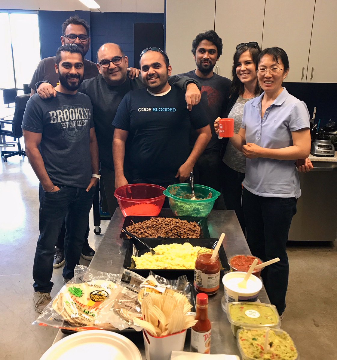 CaskJobs's tweet photo. Bonding over an awesome breakfast burrito bar at @CaskData. 😋 #CincoDeMayo https://t.co/IREYexLBa4