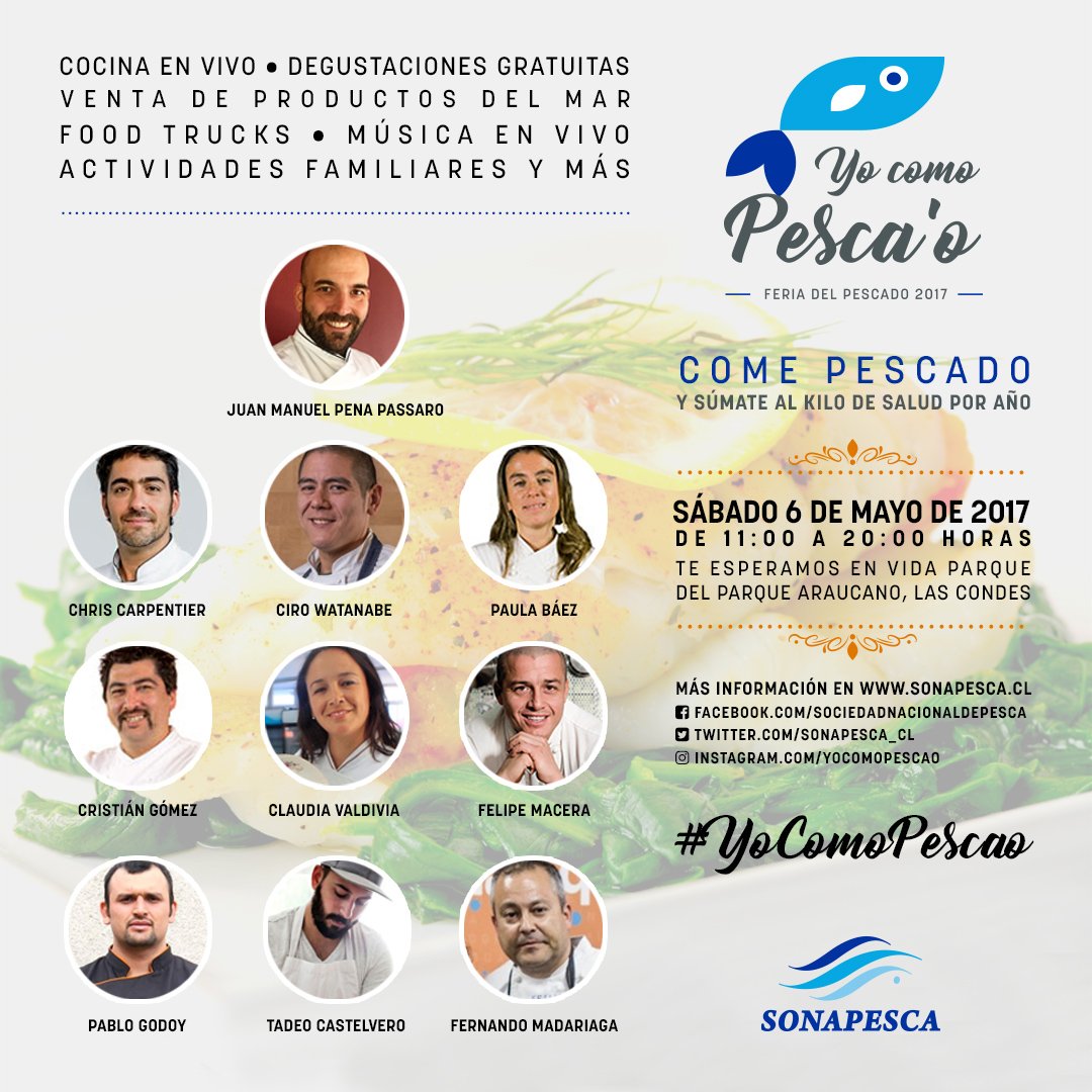 pacific_blu's tweet photo. Mañana sábado 6, los sabores de nuestras marcas #alcopa y #elgolfo estarán en la expo Yo como pesca'o en el Parque Araucano desde las 11.00 https://t.co/1SytunpFG8