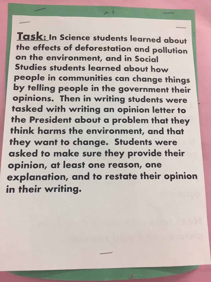 PS110Q's tweet photo. Our kindergarten students wrote letters and mailed them to the president to share their opinions on deforestation and pollution. @POTUS @EPA https://t.co/S6IAD4JPie