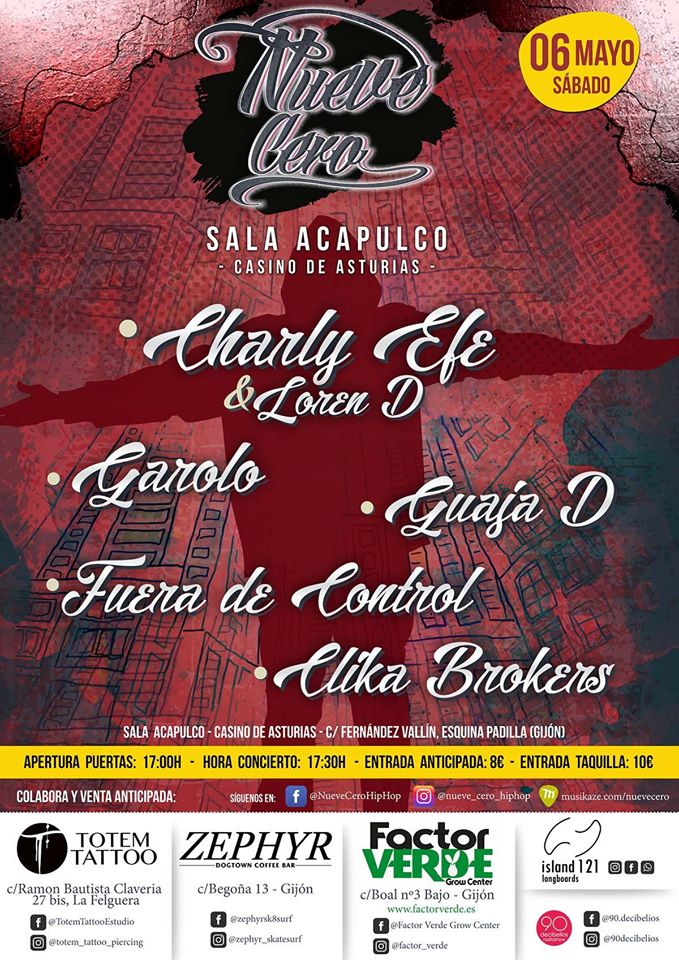 Mañana actuamos con <a href="/Ceksunsetmusic/">CEKS</a> en la sala acapulco junto a estos artistazos <a href="/garoloko33/">Garolo</a>, <a href="/charlyefe1979/">carles sanchis</a>, @guajademierda, #Fueradecontrl