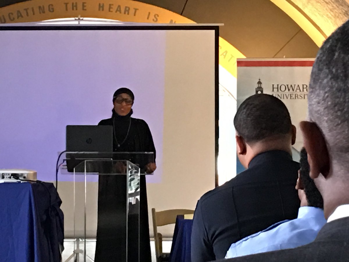 HowardU's tweet photo. Thx to all who attended #PolicingInsideOutHU w/ #DrMuhammad & @TheIACP. Promoting positive engagement w/ law enforcement + minorities https://t.co/717AJsrjZ7