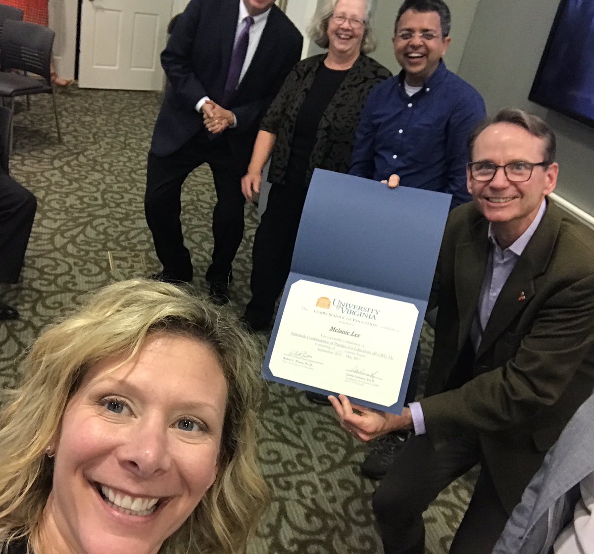 MelPanza's tweet photo. Graduating #SCOPE11 Thank you @LeadVBCPS for the opportunity! @VAeducatorRJW @TFerrelljJr3 https://t.co/evdQDBn5Nw