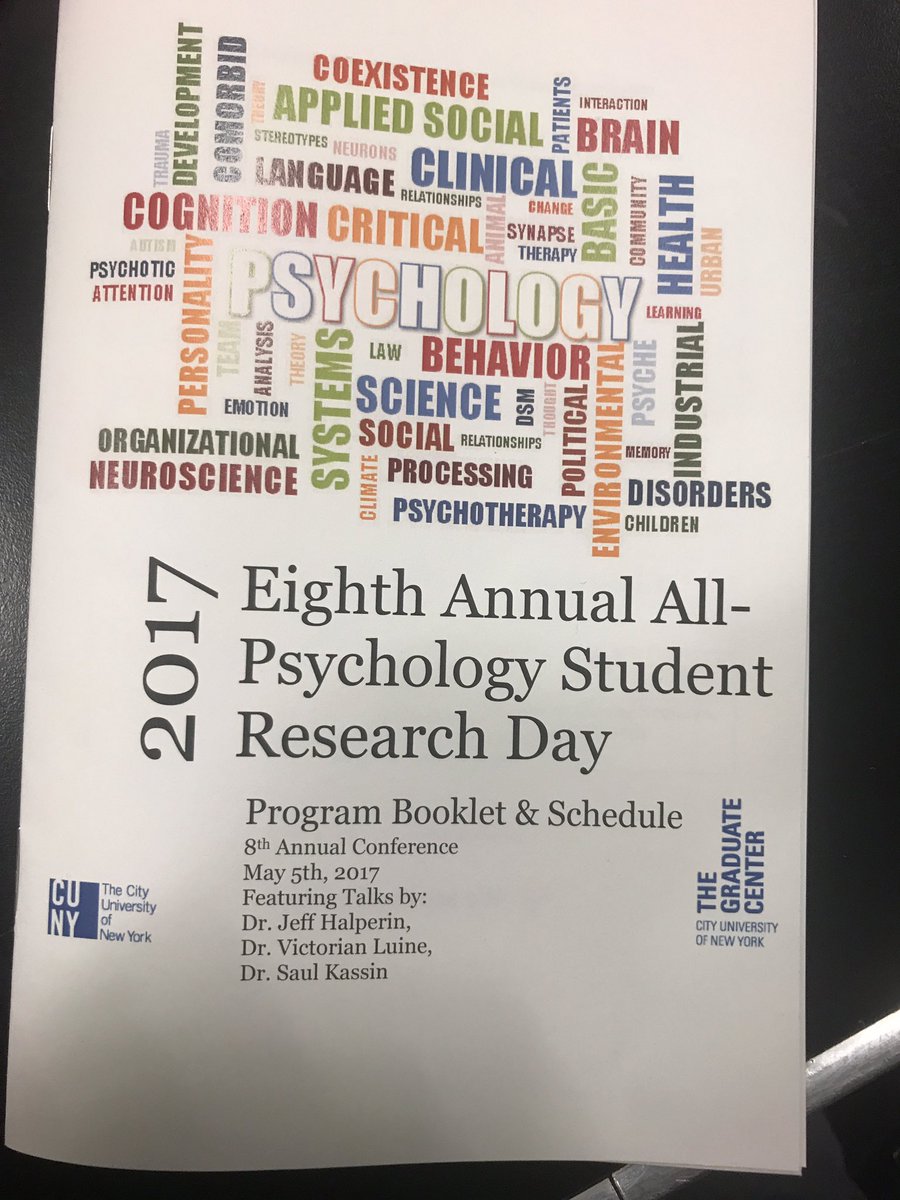Still time to hear talks and see posters <a href="/GradCenterPsych/">GC CUNY Psychology</a> #AllPsychologyResearchDay #CityofScience #psychology
