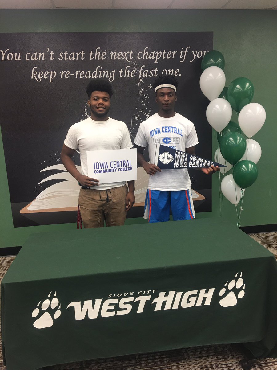 WHS_SCCSD's tweet photo. Marquise &amp; James signing for @IowaCentral #WeAreWEST https://t.co/Be5DOiSkUG