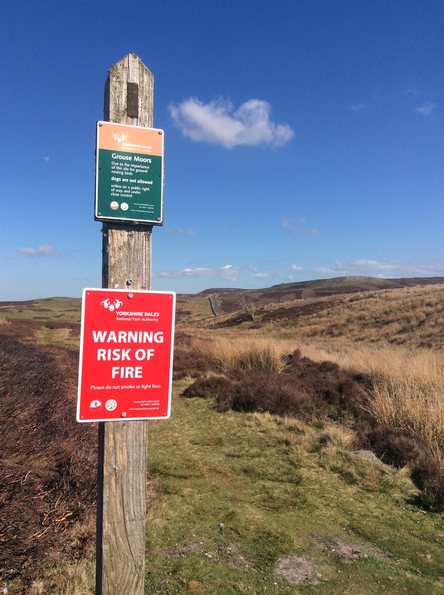 This dry spell has increased risk of moorland fires; a severe threat to breeding ground nesting birds &amp; their habitat. Please be vigilant.