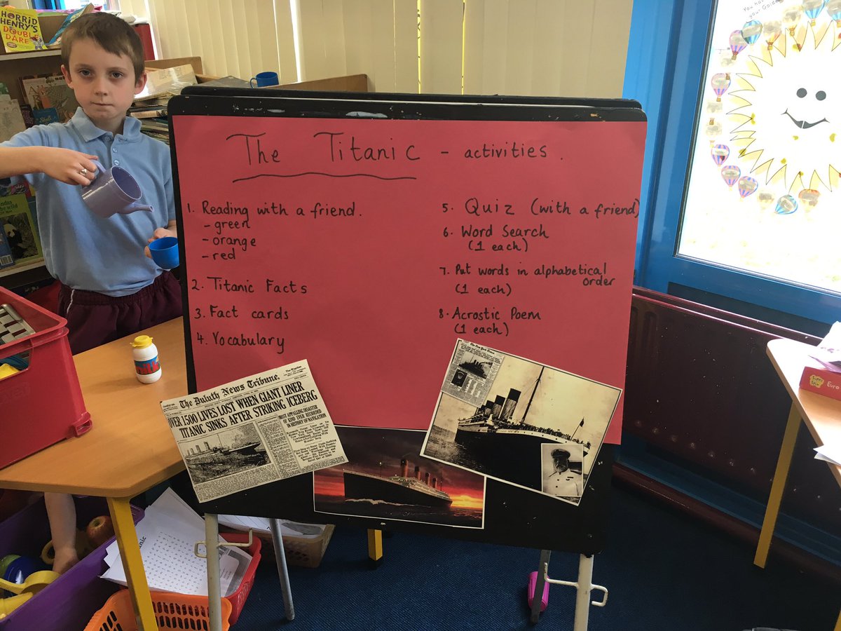 Room12Cronans's tweet photo. This week we were learning all about the Titanic!😊 https://t.co/lLQc6KZ6u4