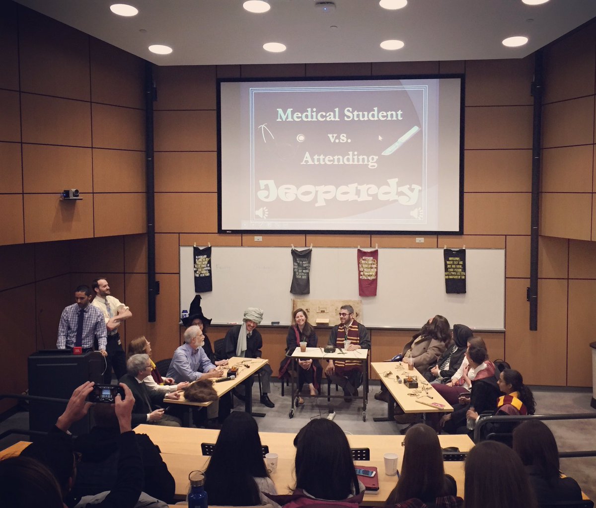 JrDrTim's tweet image. Students vs faculty jeopardy for our last class of med school! So surreal that it's really over... it has been quite a ride!