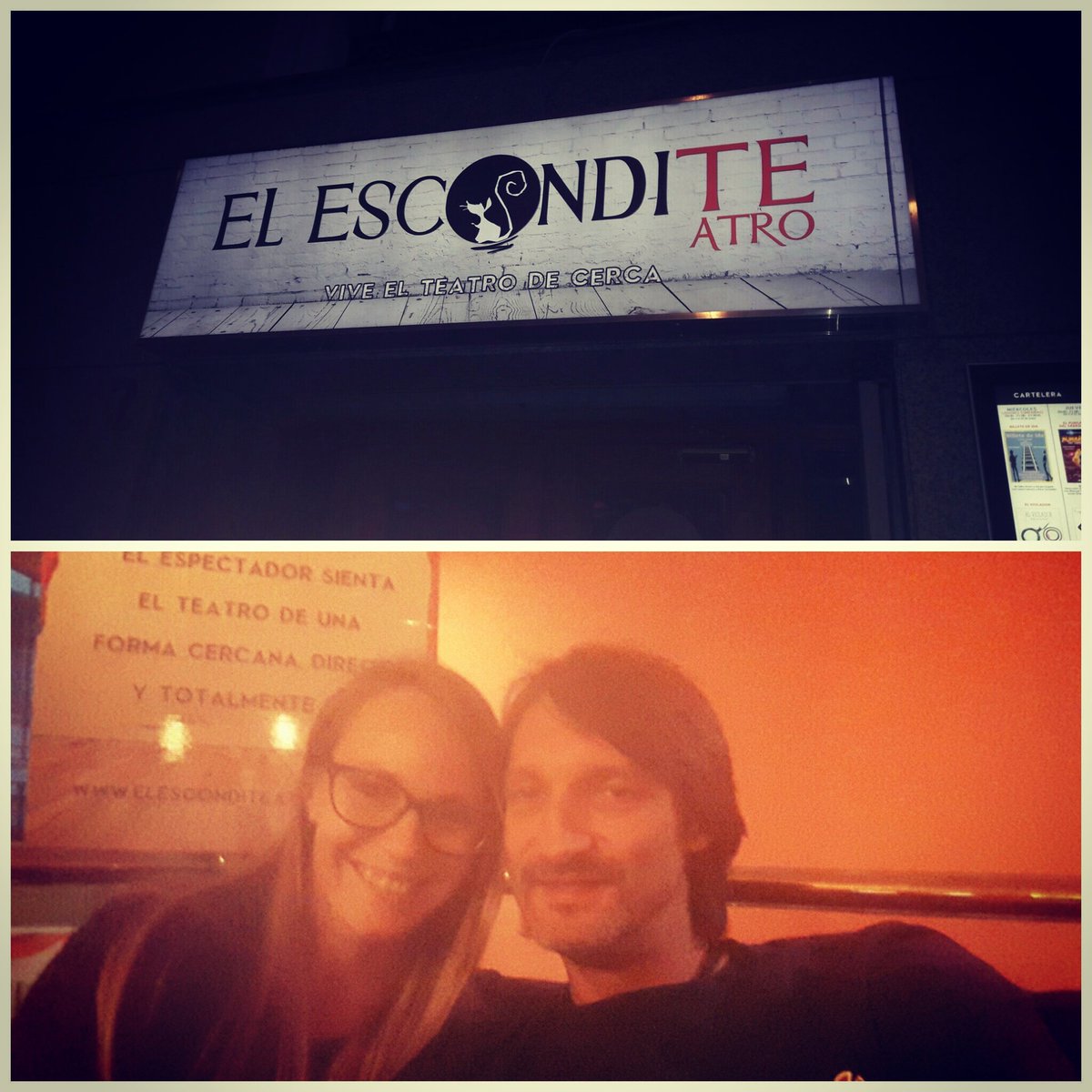 aldara_rey's tweet photo. Disfrutando de una #microcomedia en @elesconditeatro #Madrid #LaLatina 
Oil Uomo con @anagdcs no os lo perdáis!! Todos los #jueves de #Mayo https://t.co/shX0QQ43KA