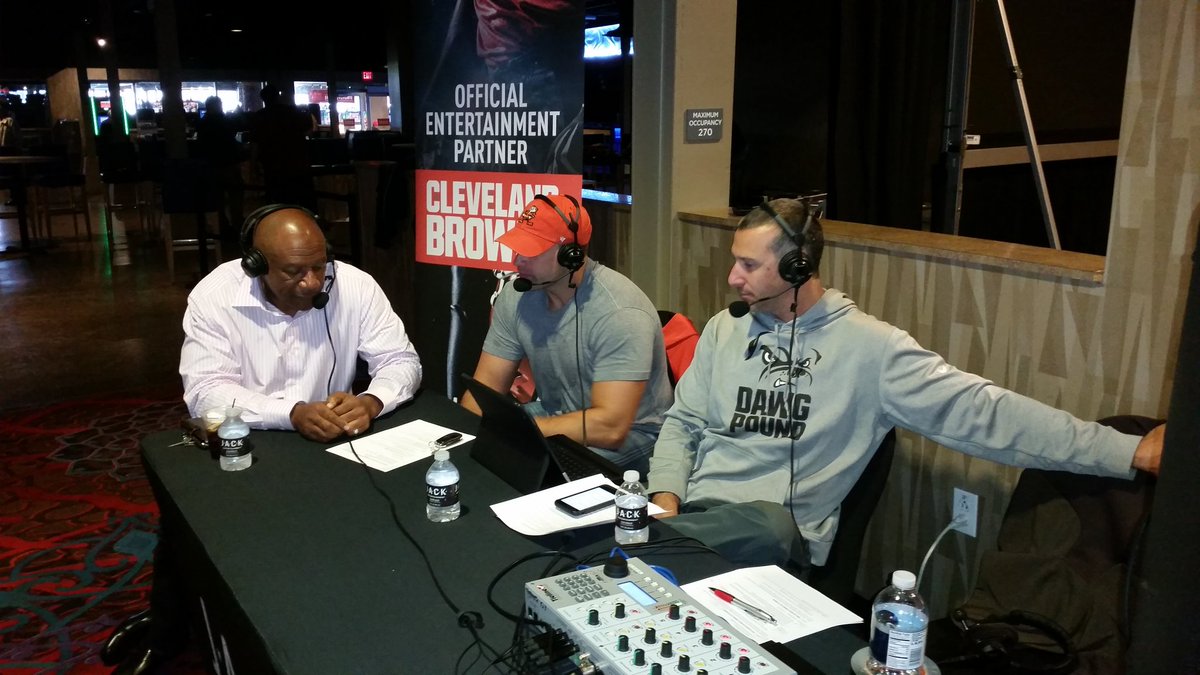 .<a href="/NathanZegura/">Nathan Zegura</a> and Matt Wilhelm joined by the top dawg Hanford Dixon live at <a href="/JACKThistledown/">JACK Thistledown</a>!