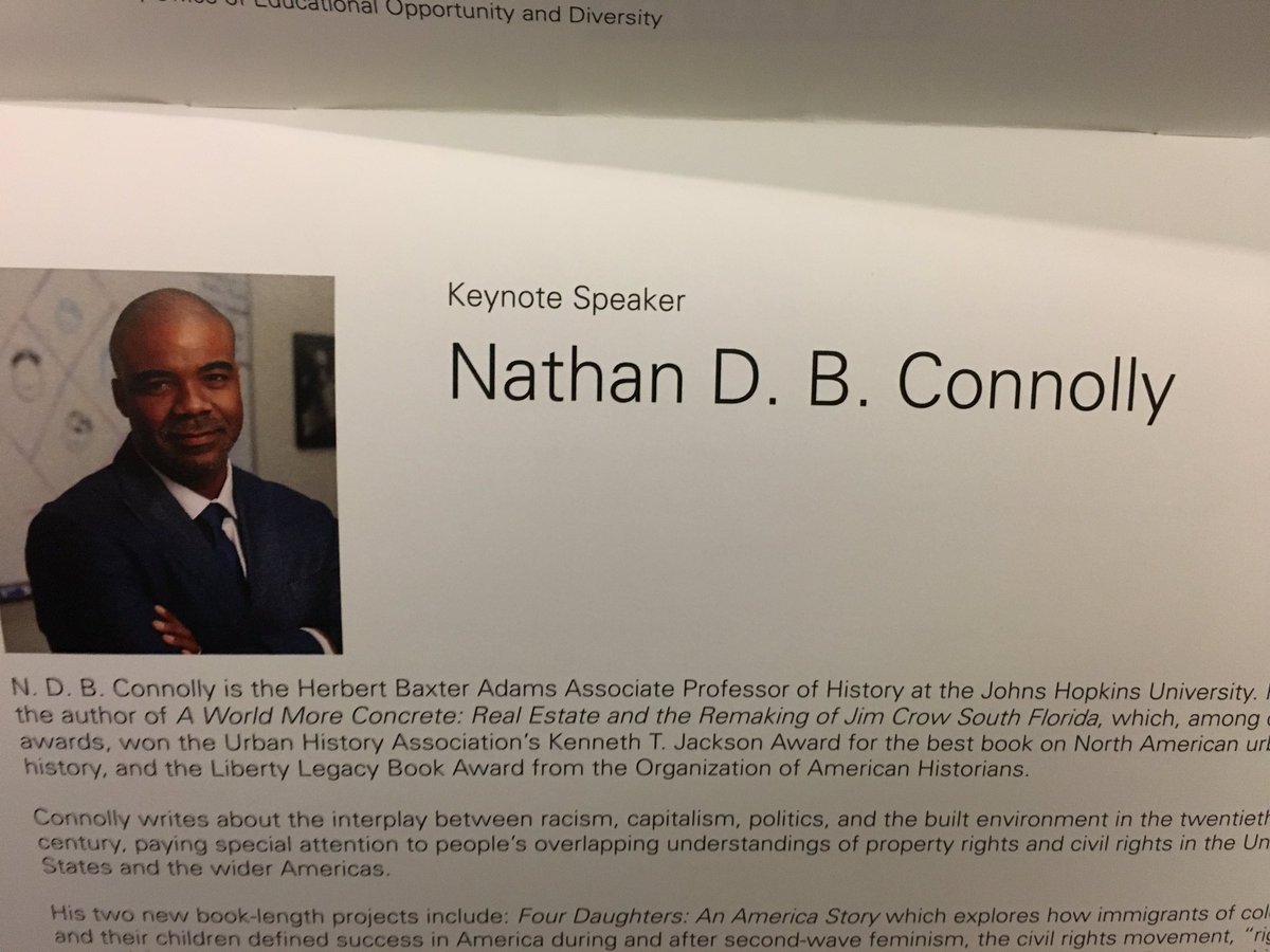 diversiphd's tweet photo. PRC2017 keynote by Dr. Nathan D. B. Connolly. https://t.co/j74POFlo4S