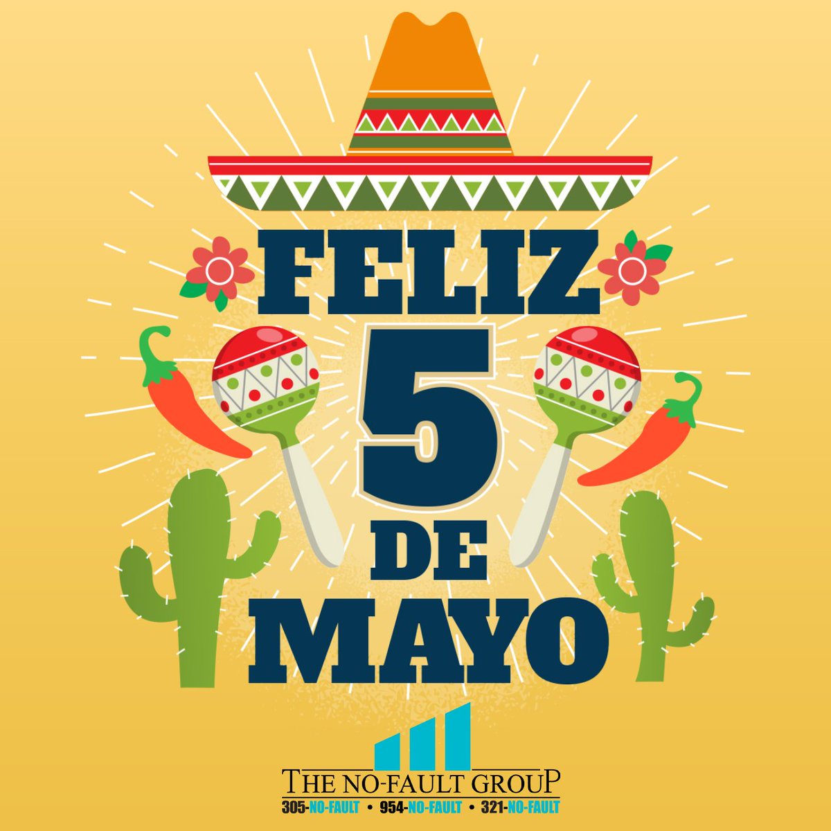 Happy Cinco De Mayo! Drive safely and have a safe night out. If you've been in an accident we are here to help you.