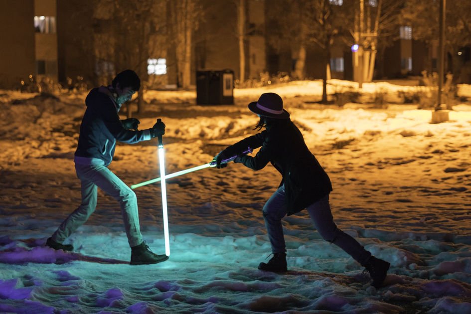 flaglib's tweet photo. Syndicate Saber is performing today at 3:30. Join us for a demo and tutorial, and make your own sabers! #nationalscreenfreeweek https://t.co/oBTbnEAyHV
