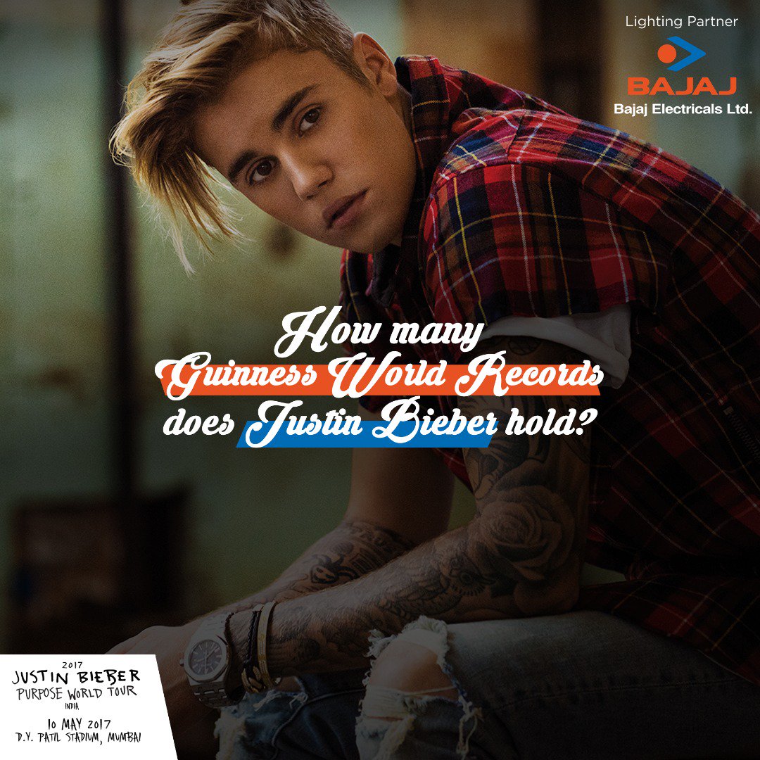 BajajElectrical's tweet photo. Last day to win passes to the #PurposeWorldTour! Share this post and submit your answers in the comments using #ShineOnBeliebers. https://t.co/E6lrsfLDGe