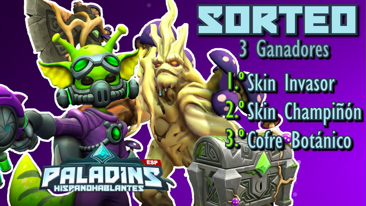 PaladinsGame_ES's tweet image. Sorteo de las nuevas skins de Pip y Grover + el cofre nuevo, 3 Ganadores, termina el 10/05.
paladinsesp.com/p/sorteos.html