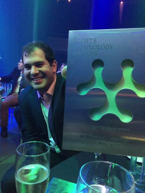 WSC_Sports's tweet photo. WSC Sports' second consecutive year winning the @SportTechAwards with our great partners @NBA 😎 #sta2017 https://t.co/p19S95vWWg