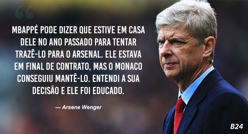 B24PT's tweet photo. Mbappé junta-se aos inúmeros talentos que Wenger esteve perto de contratar. https://t.co/NgJUH4Rfcs