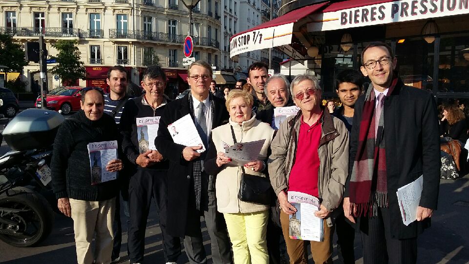 pbloche's tweet photo. #EnDirect Place Léon Blum Dernière distribution de tracts des socialistes du 11e pour dire avec force #stopfn7mai en votant @EmmanuelMacron https://t.co/3QSiiPBIeH