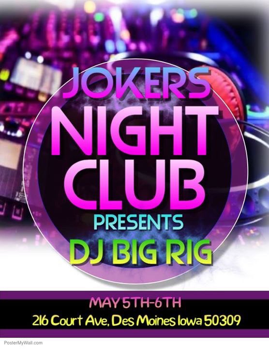 djbigrig99's tweet image. Back in Des Moines this whole weekend!!!! Jokers night club is the cinco de mayo place to be!!!