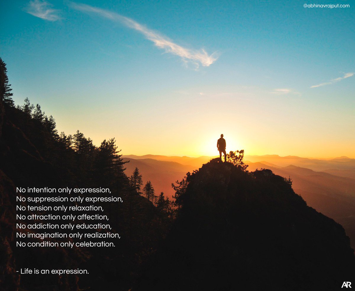 AbhinavRapid's tweet photo. #firstpoetry :) :D

- Life is an #expression.

#poetry https://t.co/1m2RWkwtFW