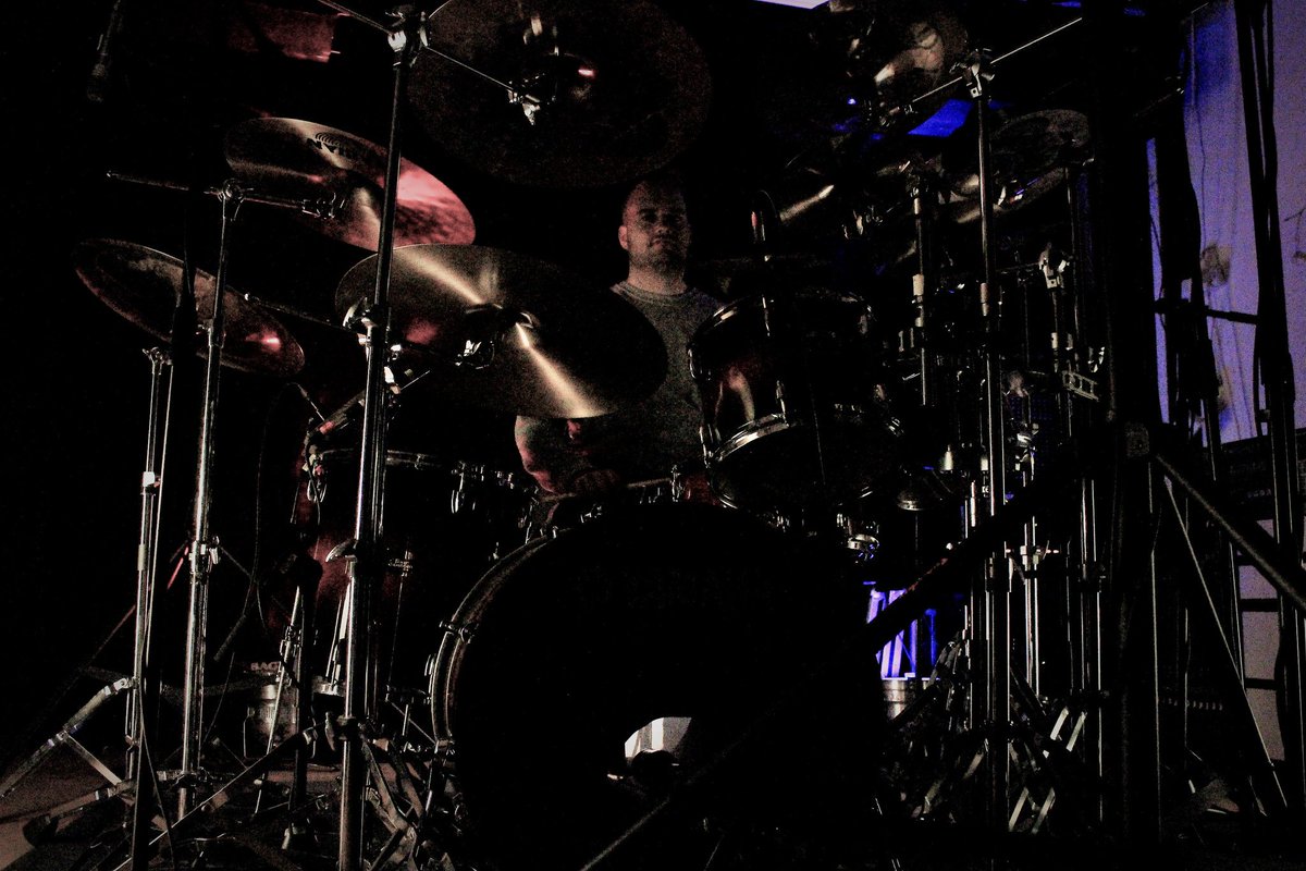 RaveniaOfficial's tweet photo. Veikko's in da house! Recording some drums for "Creators Of The Apocalypse" which will be released soon.:) #VeikkoRingvall #KickAssDrumming https://t.co/bRzuJsiv7y