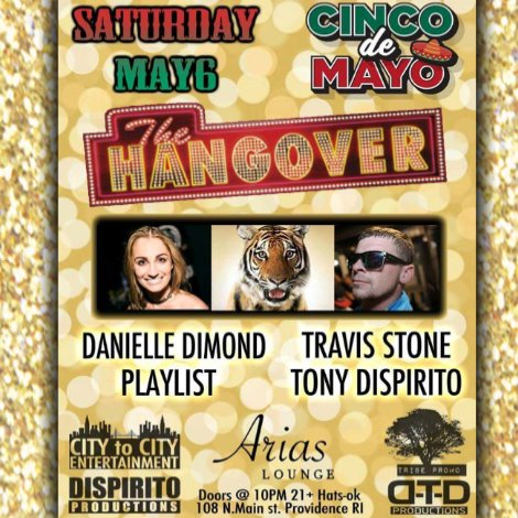 AriasLounge's tweet photo. SATURDAY @AriasLounge-Got hangover? We've got the cure. PARTY with @tonydispirito13 #RhodeIsland #Providence #MyRI #eatdrinkRI #thinklocalRI https://t.co/N2Dj65wq0k