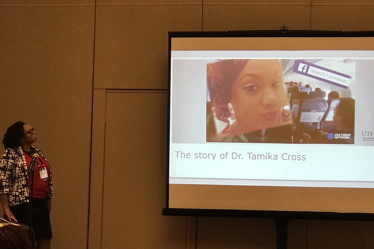 Jamador51's tweet photo. Thank you #TamikaCross for your story #WhatDoctorsLookLike. Critical conversations to fight unconscious bias. #InspiringIntersections https://t.co/5fvFlVhQtL