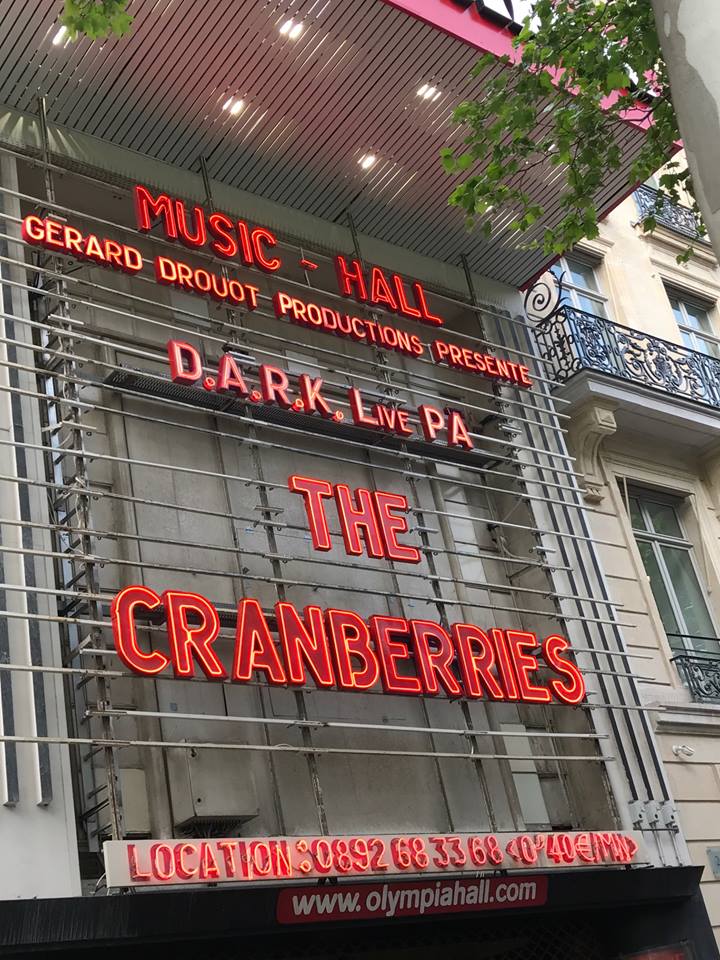 Opening for <a href="/The_Cranberries/">The Cranberries</a> at the Olympia, Paris tonight
