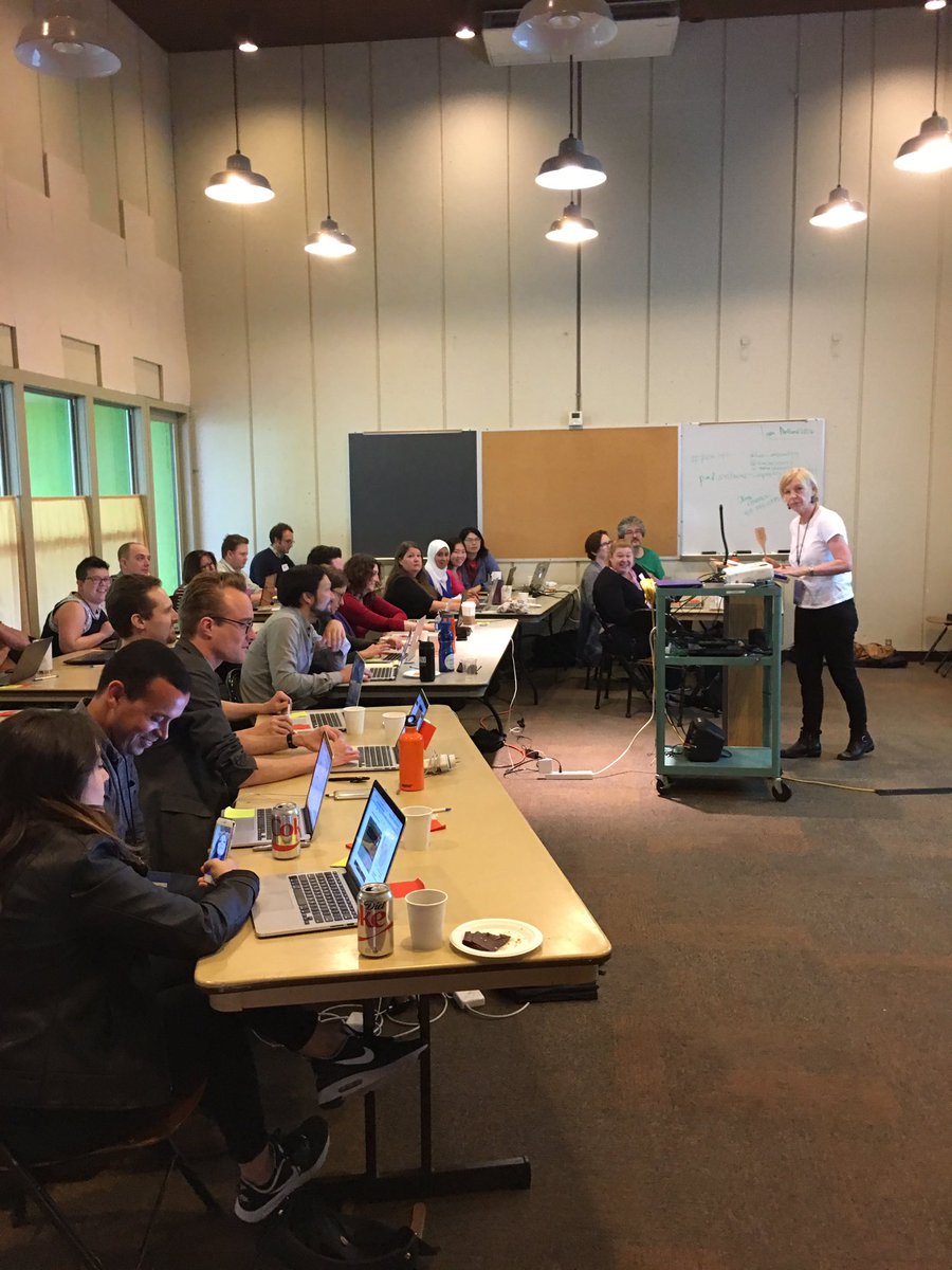 jt14den's tweet photo. @LibCarpentry instructor training day 2 with @cloudaus and the talking spatula @swcarpentry @datacarpentry https://t.co/Fy6YulqoAJ