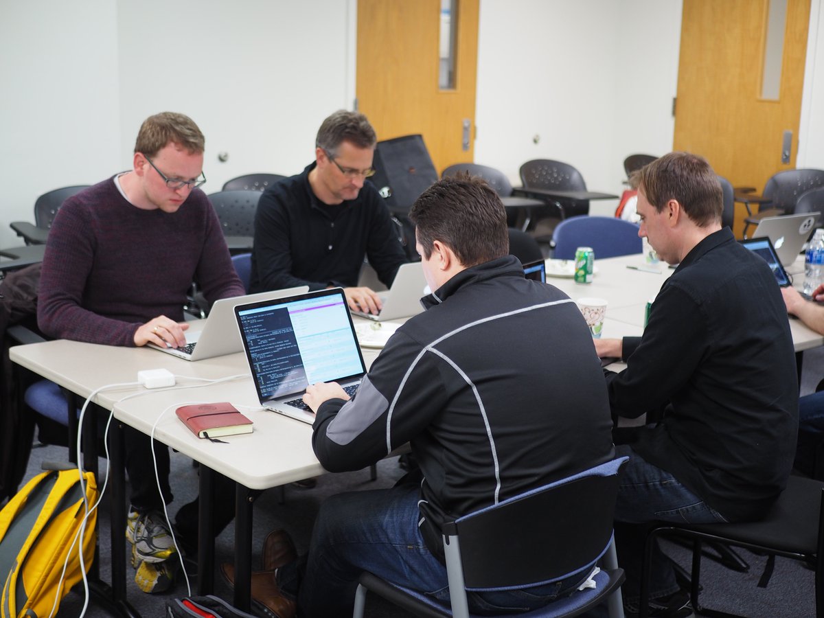 bioboxes's tweet photo. The @CAMI_challenge / @bioboxes hackathon in progress before the @join_M3 meeting next week. https://t.co/HspSGJspzM