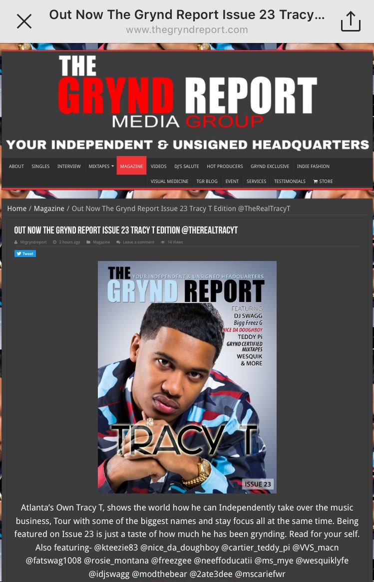 MsCarieDMD's tweet photo. New Issue out now ❗️ 5/5 #GryndReportMagazine @MsCarieFWR featured inside * https://t.co/4QA2TKZUly #ReadToday https://t.co/Voen6WVJKx