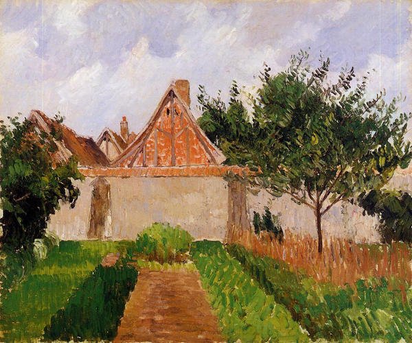 artpissarro's tweet image. Garden at Eragny (study) #pissarro #impressionism