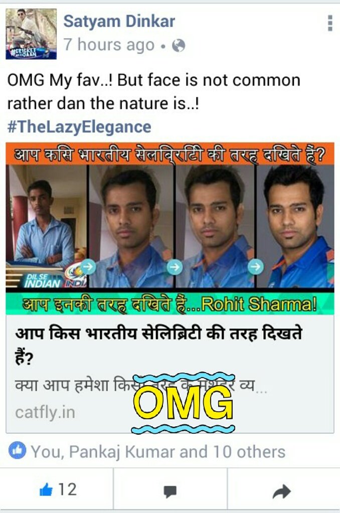satyam_dinkar's tweet photo. What's ur say @ImRo45 ..? #FBFun https://t.co/OI3BDMN1W5