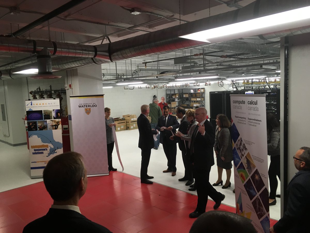 ClimoChris's tweet photo. Awesome tour of #SuperComputerGraham at @uwaterloo today. Exciting new opportunity for HPC-driven research in Canada, support by @SHARCNET https://t.co/KuQ5BAd0S0