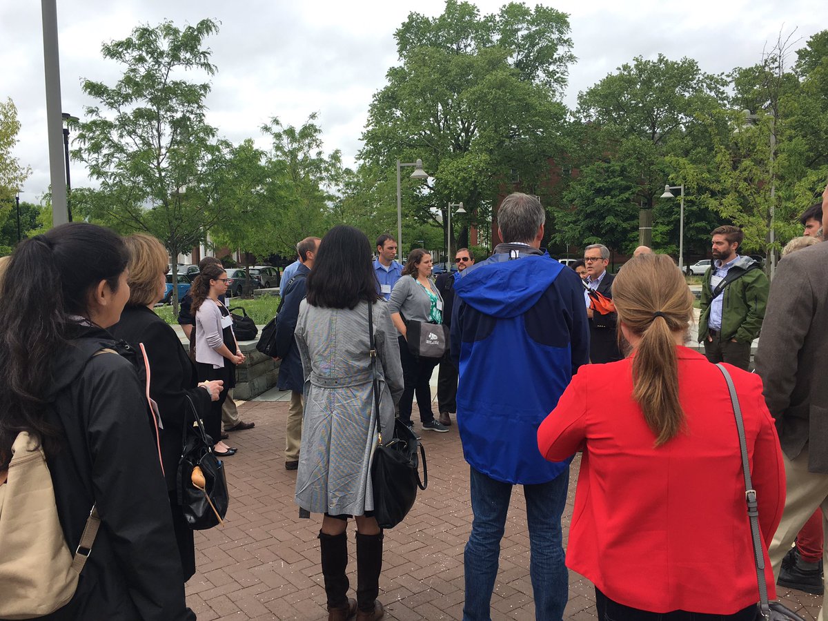 gridphilly's tweet photo. Tour time @DVGBC Sustainability Symposium since the rain held off! Excited to check out @NavyYardPhila led by @PIDCphila. #buildgreen17 https://t.co/xPsXmiptFg