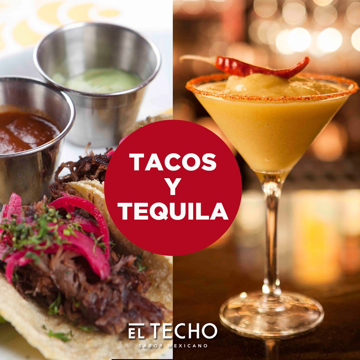 Disfruta de la mejor combinación para celebrar este 05 de mayo.
 Reserva aquí >> eltecho.co/reservas/
#RestaurantesBogotá #05DeMayo