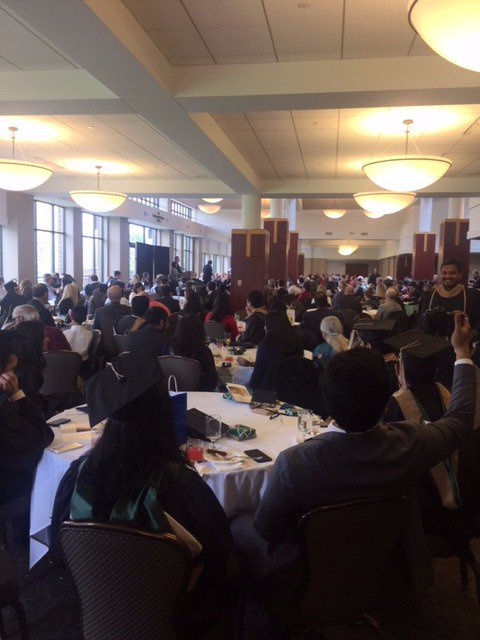 MSUHenryCenter's tweet photo. Congrats to all the MSU graduates this weekend! Pictured are the Full-time MBA students celebrating earlier today. #SpartansWill https://t.co/Aq0wmespNA