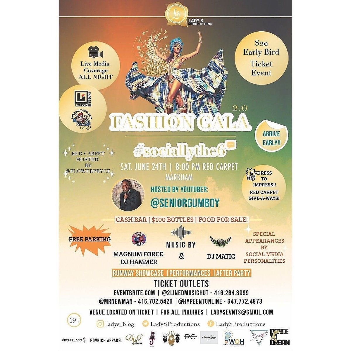 meika24's tweet photo. #SociallyThe6 Fashion Gala Showcase 2.0! June 24th #Markham, Ontario #LadySProductions #FashionGala #Torontofashion #torontomodels #music https://t.co/zFzRAOMn9X