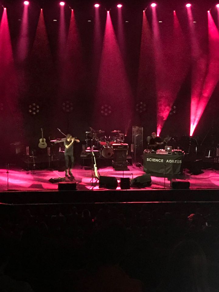 On stage at the Olympia in Paris tonight