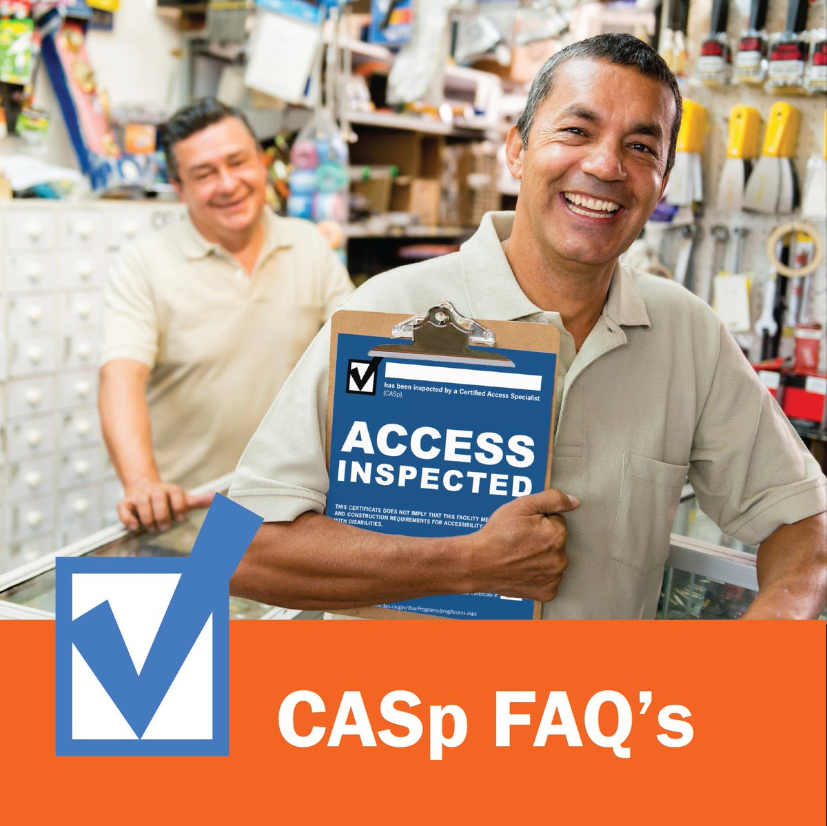 Businesses small and large can benefit from an access inspection. #ADA #CaliCASp #DreamSmallBiz #SmallBusinessWeek dgs.ca.gov/dsa/Programs/p…