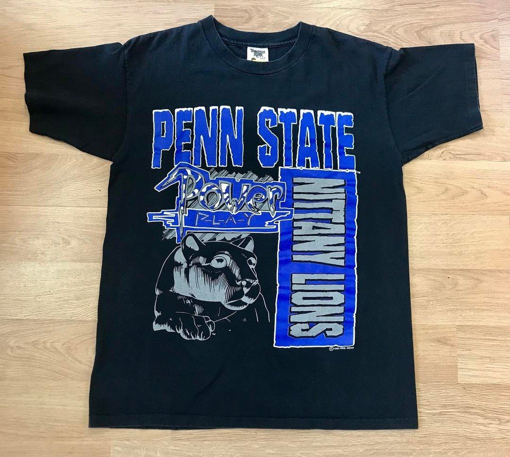 avalonpgh's tweet photo. 1993 Penn State tee shirt 
Size XL | $12.50
// 📞CALL 412-421-2911 TO PURCHASE ITEMS OVER THE PHONE📞 // IN-STORE PI… https://t.co/w2Ifa0INpF https://t.co/wMnRGxRbYV