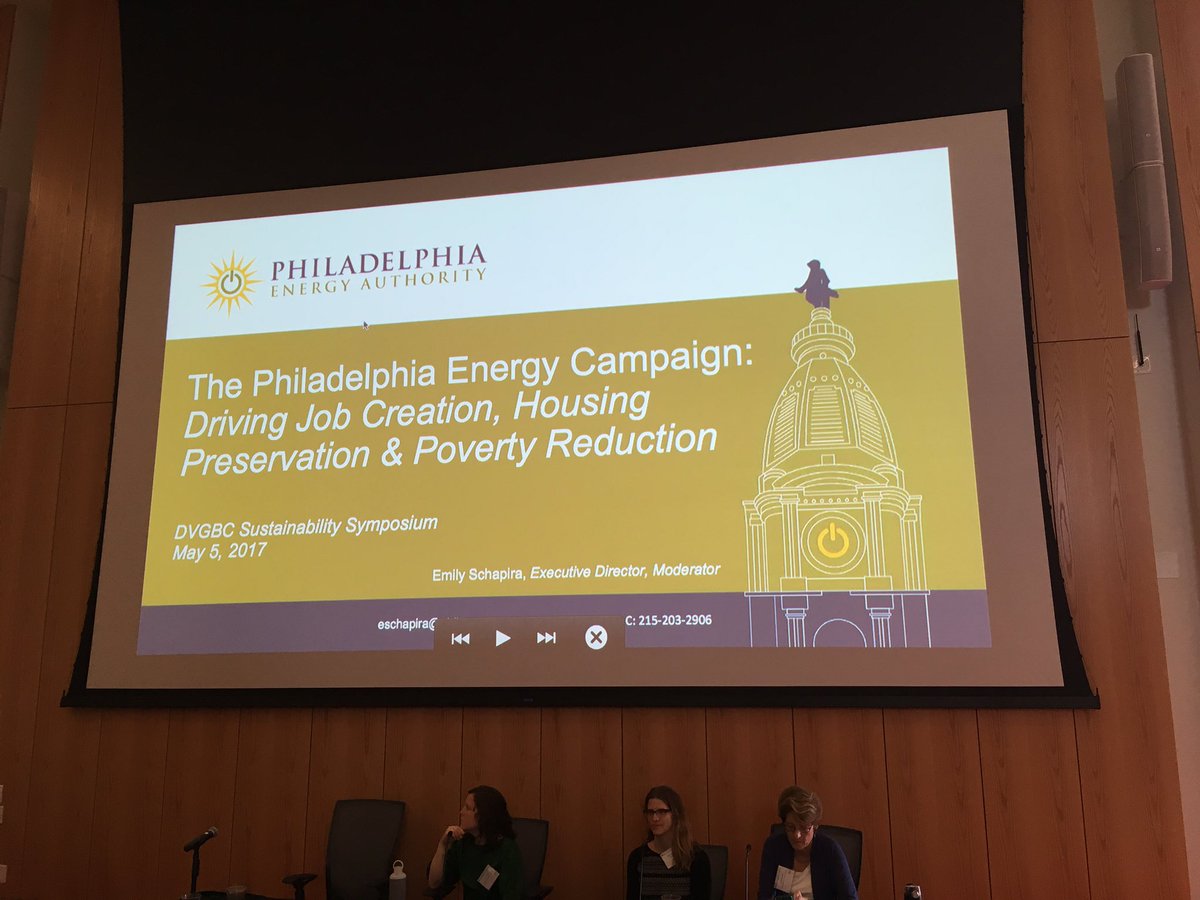 philaenergy's tweet photo. Today @philaenergy presents the Philadelphia Energy Campaign at @DVGBC #BuildGreen17 https://t.co/im6rU0q2Q7