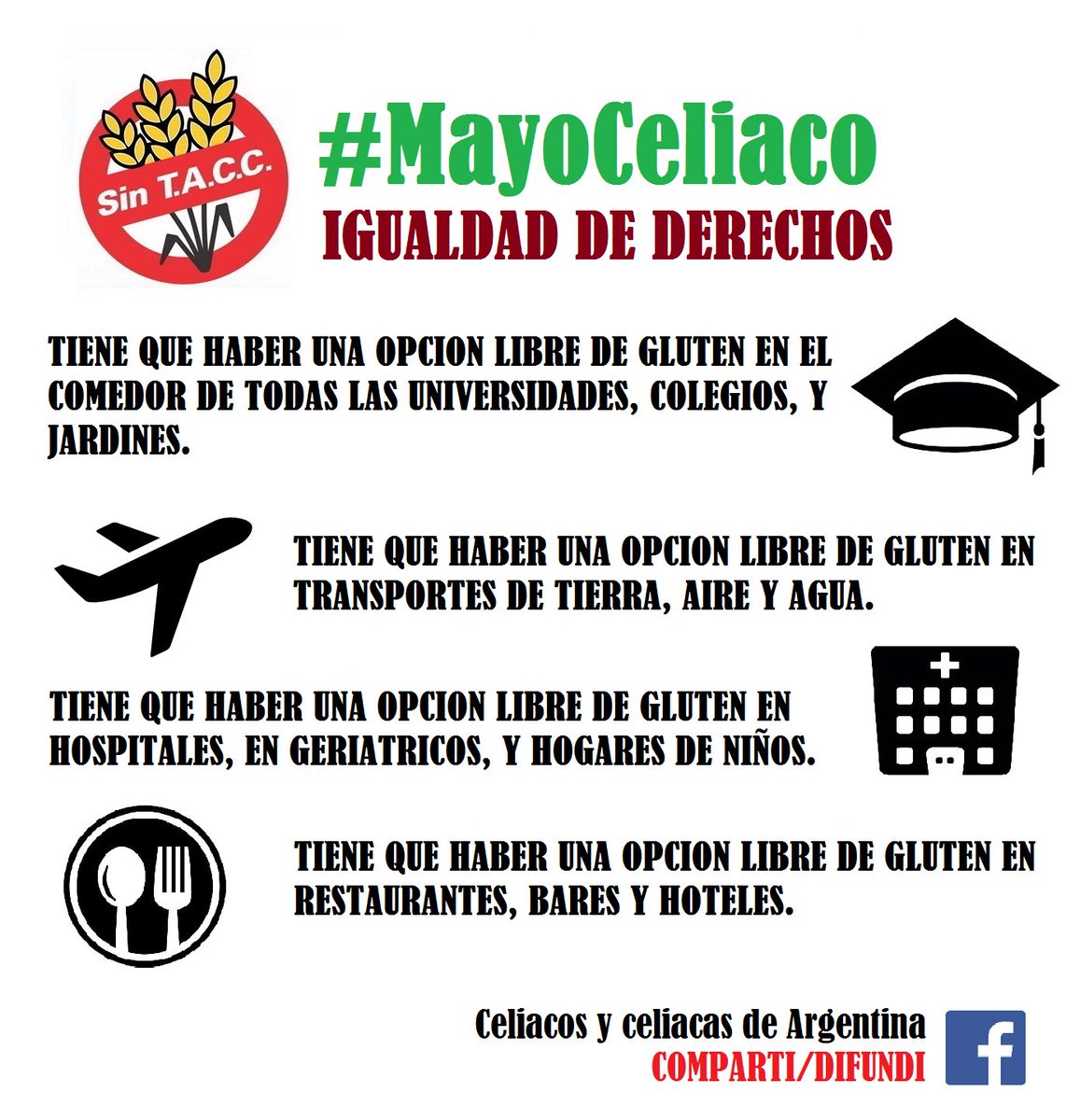 #mayoceliaco #igualdaddederechos #sialaleyceliaca