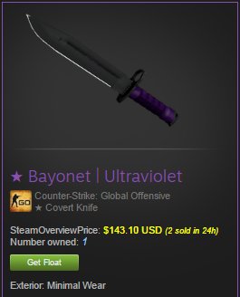 CSGORewardsCO's tweet photo. Restock! $475 skins added, and a ★ Bayonet | Ultraviolet!

https://t.co/tkgMcnmLO5   

#CSGO #csgofreeskins #csgoskins https://t.co/y559NN4GAh