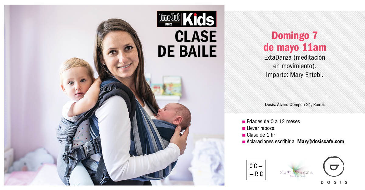 TimeOutMexico's tweet photo. #TOMKids y @CorredorCRC te invitan a tomar ExtaDanza con tu bebé.  Manda tu nombre a redes@timeoutmexico.mx con asunto ExtaDanza. #SomosCCRC https://t.co/N3AHeP4cdo