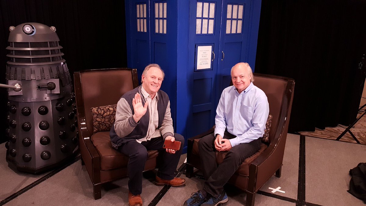 GalacticProds's tweet photo. .@PeterDavison5 being interviewed by KERA this morning. Meet Peter today - Sunday @WhofestDFW #WhoFest #DoctorWho #FifthDoctor #TeamGalactic https://t.co/XHKXCOg0aM
