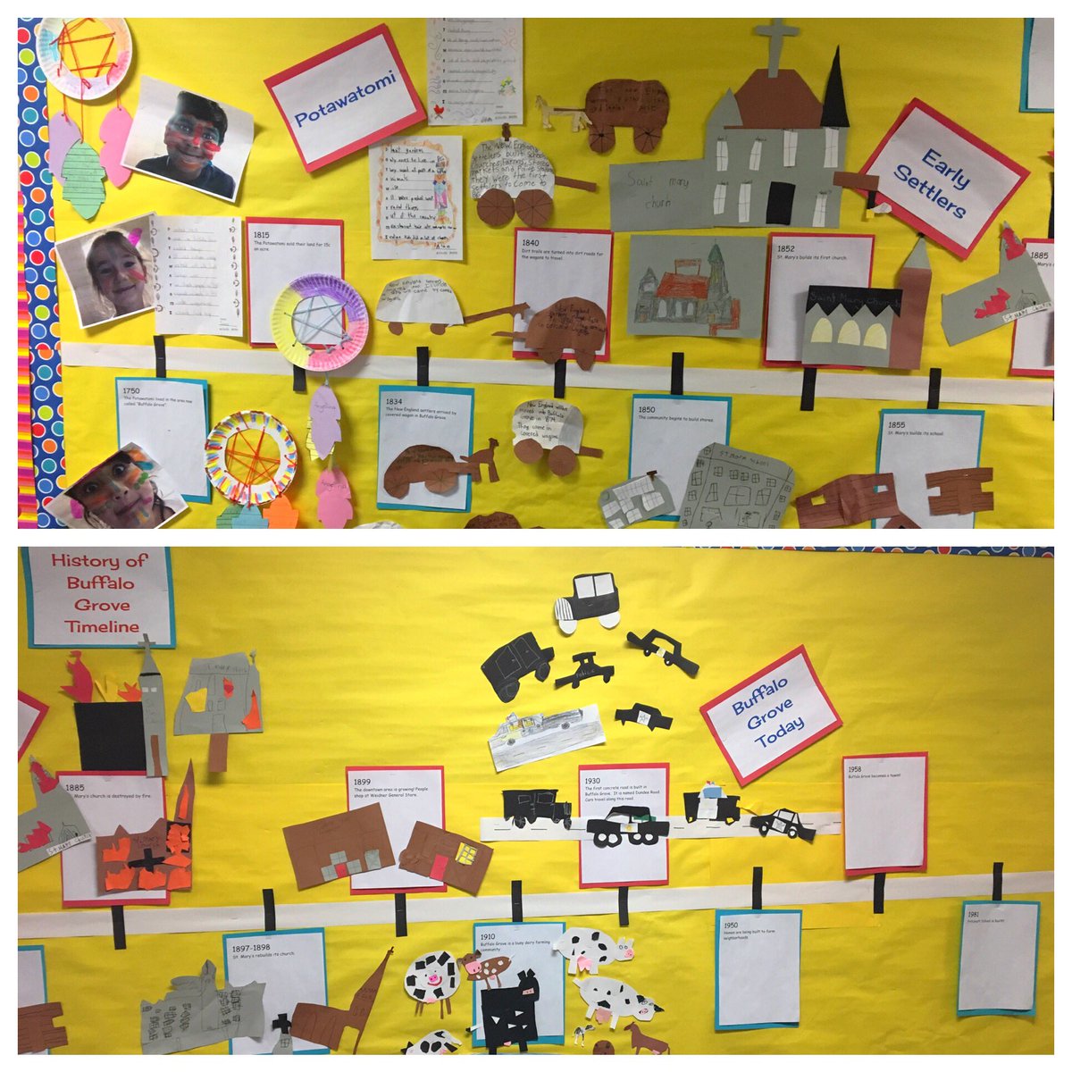 MsAhearnPES's tweet photo. We have learned so much about the history of Buffalo Grove! #PESPride #d102learns https://t.co/d5s8ZCnEj4