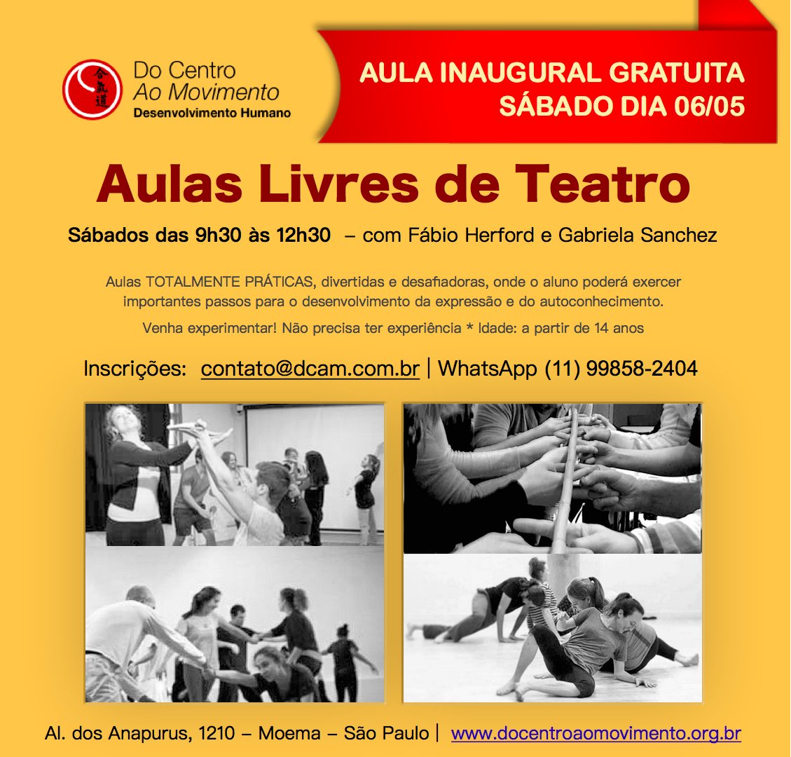 Começa amanhã! Venha experimentar!
Primeira aula gratuita. Inscreva-se!  😉